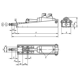 K0094 Зажимы пневматические плунжерные с индикацией