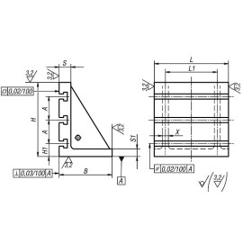K1451 Стойки угловые, EN-GJL-250