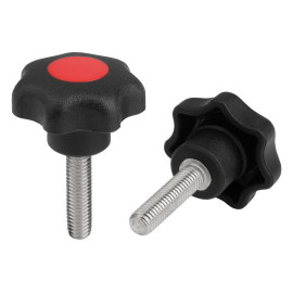 K0154 Ручки DIN 6336 из пластика и нержавеющей стали