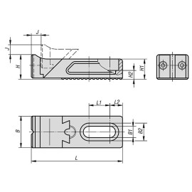 K0853 Зажимы глубинные среднепрофильные со сменными губками