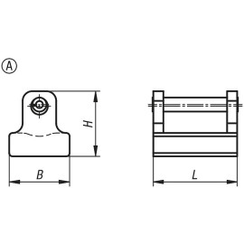 K1215 Упоры для силовых рычажных прижимов