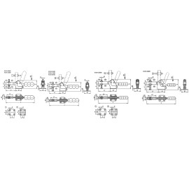 K1241 Прижимы механические с горизонтальным основанием