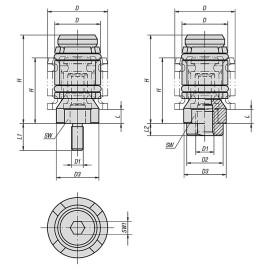 K0893 Зажимы самоцентрирующиеся