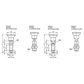 K0747 Штифты стопорные ECO со стандартным шагом резьбы