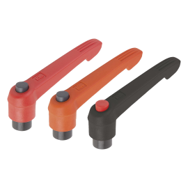 K0269 Рычаги зажимные NOVOgrip из пластика и стали с кнопкой, ВР