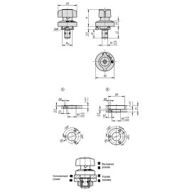 K1064 Механизмы фиксирующие шариковые с ручкой-барашком
