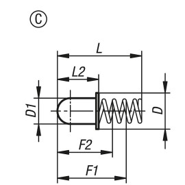 K1277 Гильзы фиксаторы пружинные