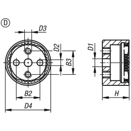K1446 Элементы фиксирующие поворотные