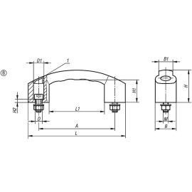 K0192 Ручки бугельные усиленные из пластика