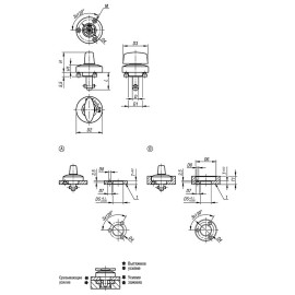 K1061 Механизмы фиксирующие с поперечным штифтом, нержавеющая сталь