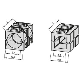 K0491 Втулки переходные для труб квадратного сечения