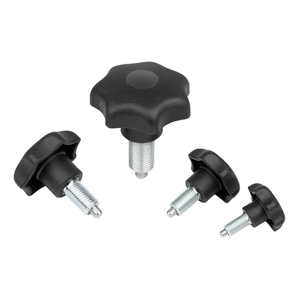 K1582 Штифты стопорные cо звездообразной ручкой