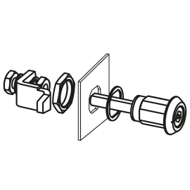 K0531 (K0532) Замки поворотные прижимные с регулировкой выступа