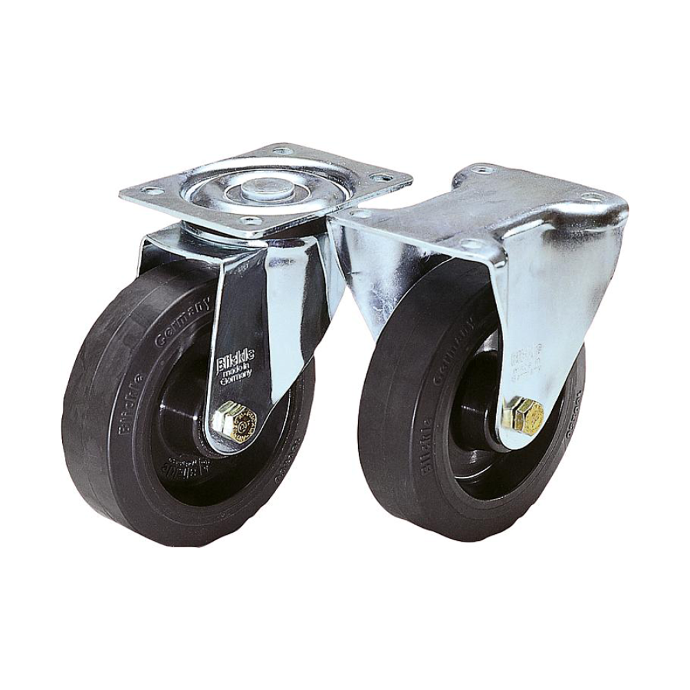 K1762 Ролики с пластиковыми дисками и резиновыми шинами