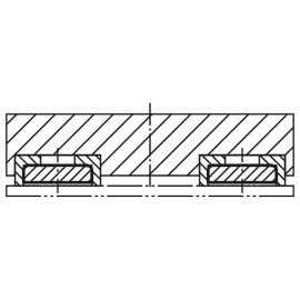 K0548 Магниты ферритовые экранированные удерживающие