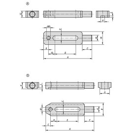 K0834 Прихваты прямые с круглым прижимным выступом