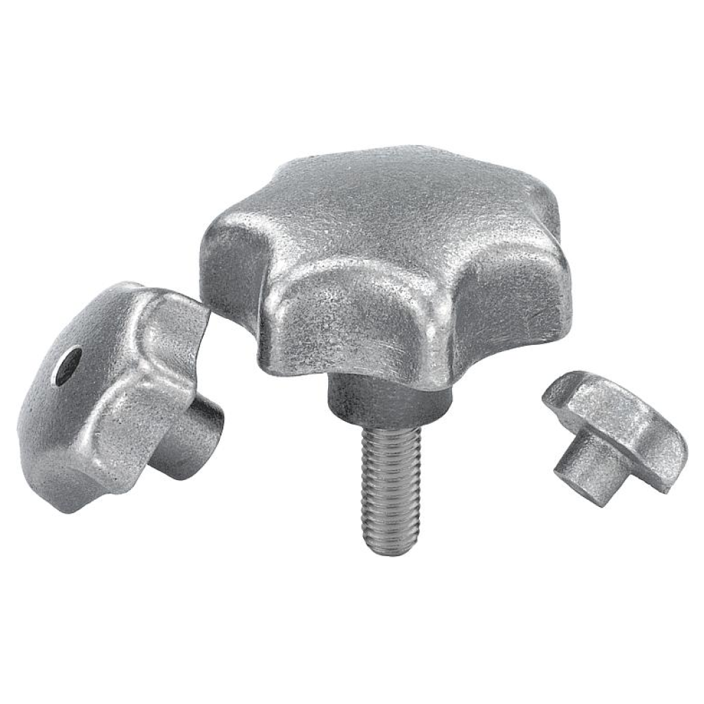 K0151 Ручки звездообразные DIN 6336 из чугуна