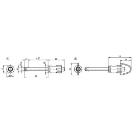 K0790 Пальцы стопорные усиленные, нержавеющая сталь