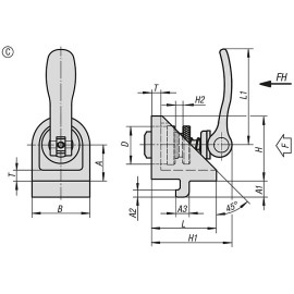 K1049 Элементы для подвижного соединения профилей (тип I)