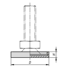 K0679 Крышки для дисковых опор с подвижным винтом (K0678)