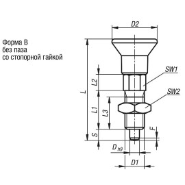 K0747 Штифты стопорные ECO со стандартным шагом резьбы