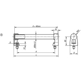 K0223 Ручки трубчатые с крепежными болтами