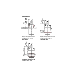 K1819 Прижимы рычажные пневматические резьбовые с фланцем