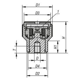 K0277 Ручки с накаткой и ограничением крутящего момента