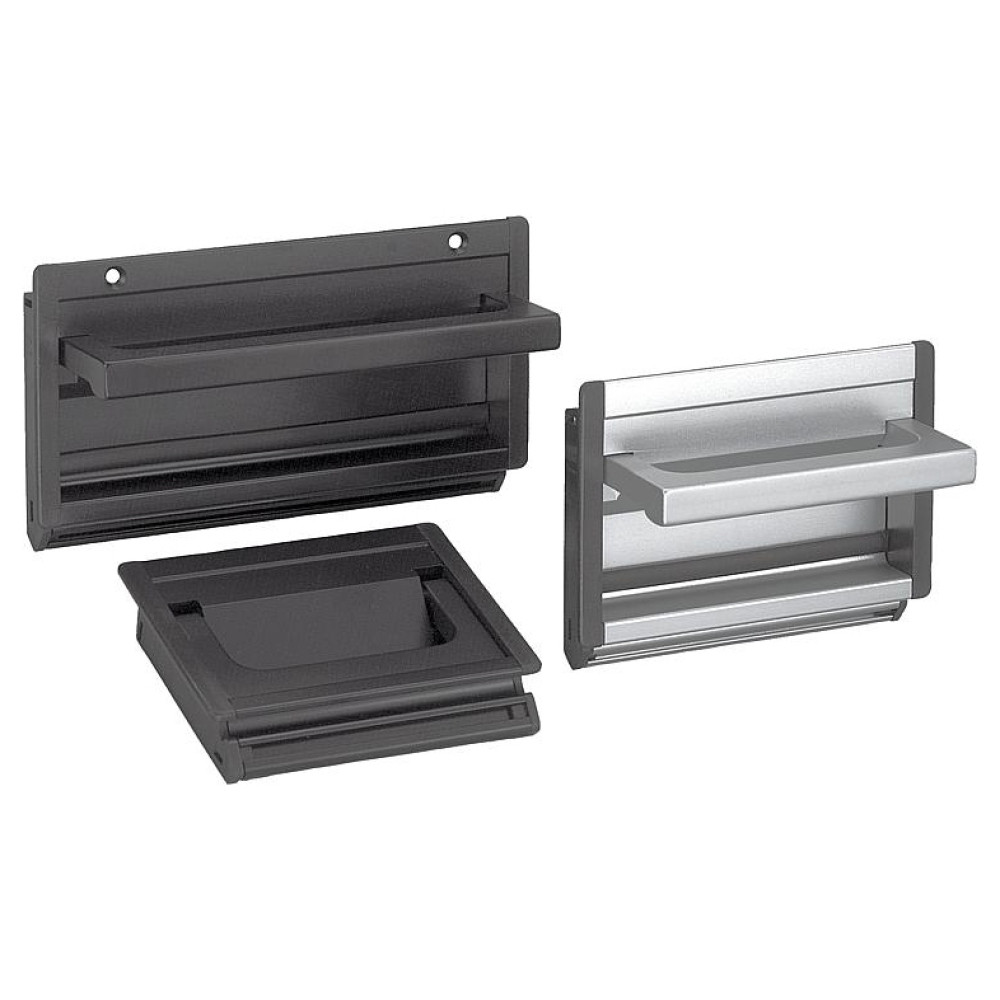 K0239 Ручки врезные из алюминия откидные