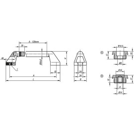 K0226 Ручки трубчатые из нержавеющей стали и пластика