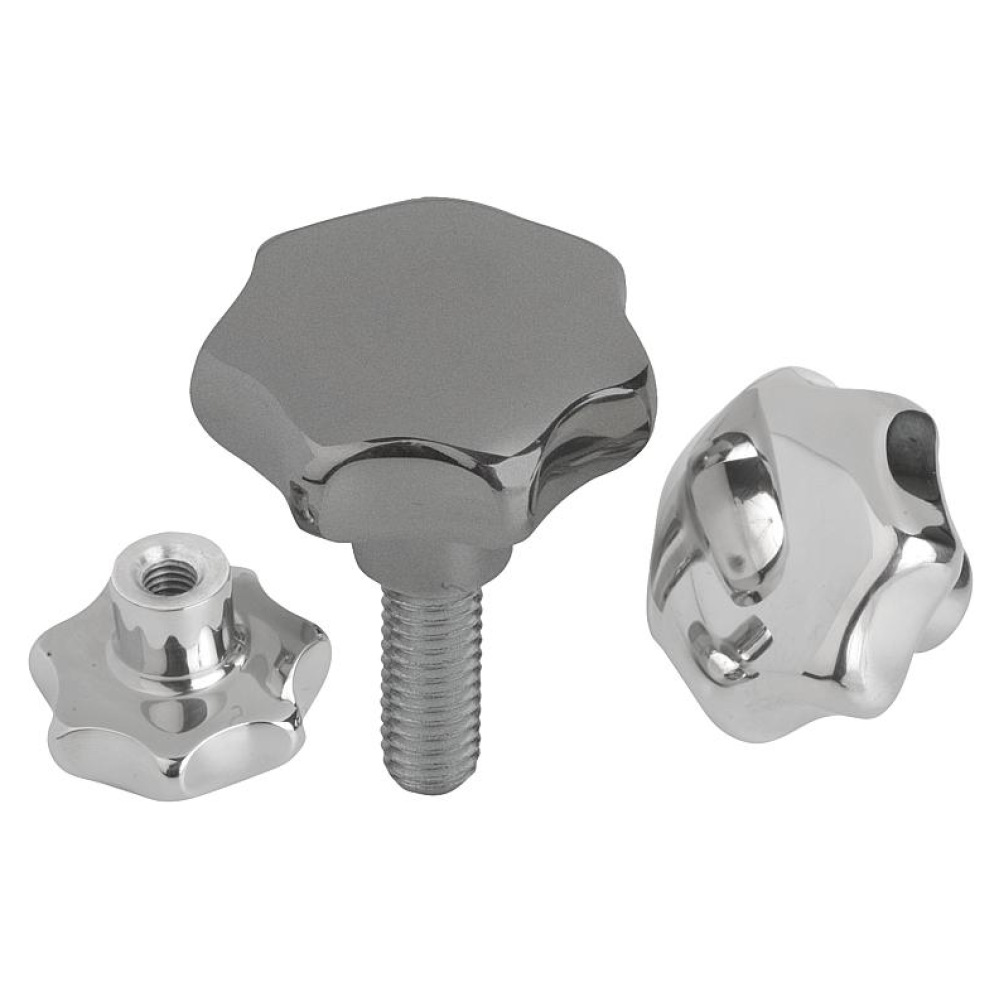 K0150 Ручки звездообразные DIN 6336 из нержавеющей стали