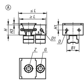K1749 Зажимные элементы с контропорой для приспособлений (K1830)