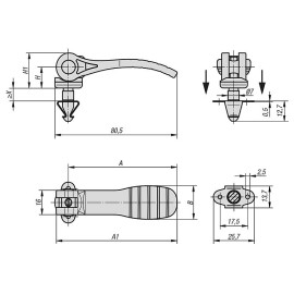 K0751 Механизмы фиксирующие прижимные с эксцентриковым рычагом