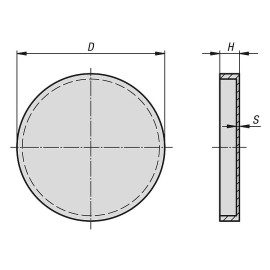 K0561 Крышки защитные резиновые для дисковых магнитов