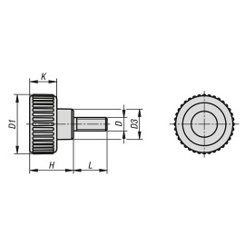 K1473 Ручки с накаткой антистатические