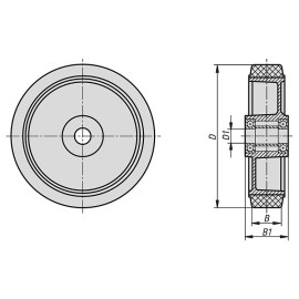 K1777 Колеса для передней оси подъемного оборудования