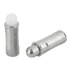 K1172 Фиксаторы пружинные упорные с фланцем гладкие