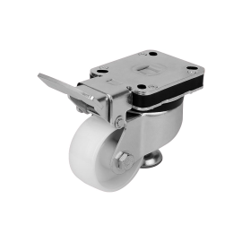 K1787 Ролики поворотные со стальной опорой и крепежной пластиной