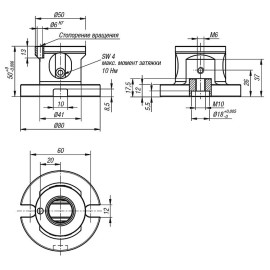 K1117 Модули зажимные UNI lock для 5 осевой обработки, 50 мм