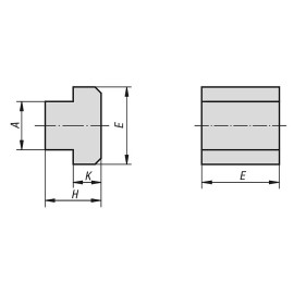K0378 Заготовки гаек для T-пазов