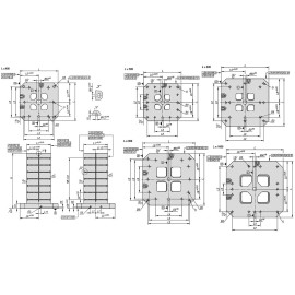 K0805 Стойки четырехсторонние с Т-пазами, EN-GJL-300