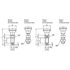 K0339 Штифты стопорные резьбовые с ручкой NOVO grip