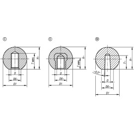 K0158 Ручки круглые DIN 319