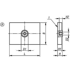 K1396 Магниты прямоугольные с защитной оболочкой