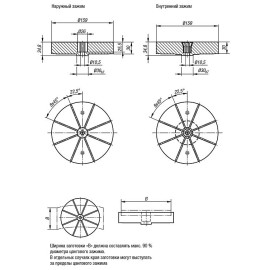 K0502 Цанги для пневматических зажимов