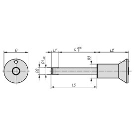 K0791 Пальцы стопорные усиленные, нержавеющая сталь