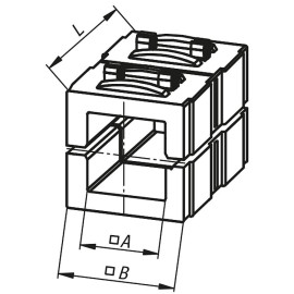 K0491 Втулки переходные для труб квадратного сечения