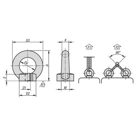 K0768 Рым-гайки DIN 582