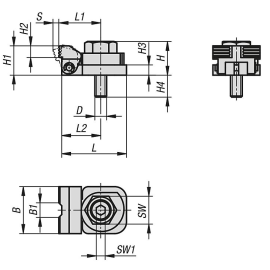 K1695 Элементы зажимные эксцентриковые