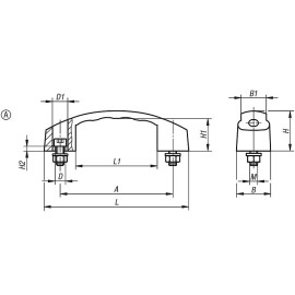 K0192 Ручки бугельные усиленные из пластика